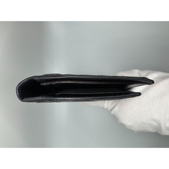 Chanel Black Quilted Leather CC Logo Wallet With Card Slots COA‎ - Picture 10 of 16